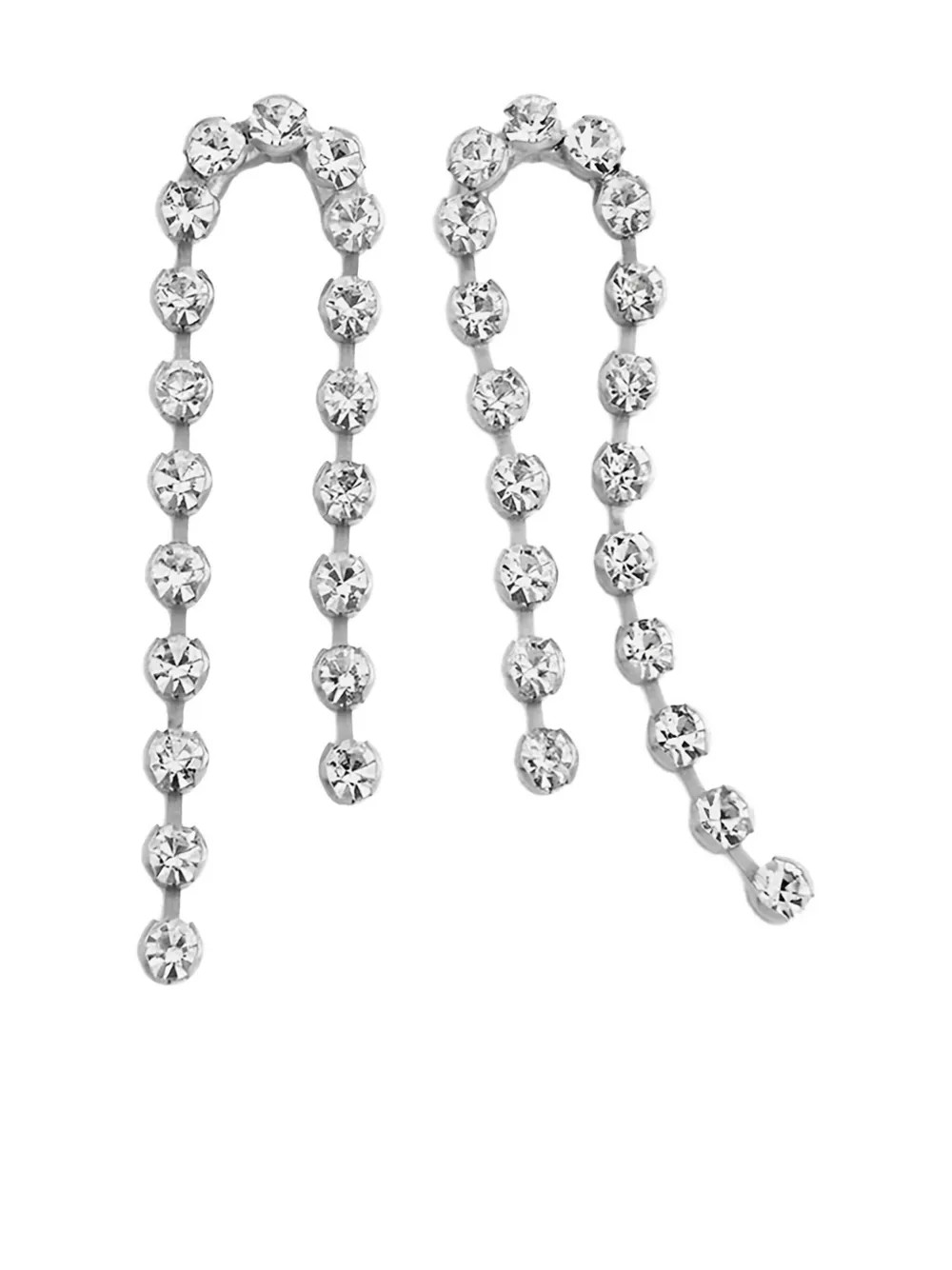 Forte Forte Crystal Drop Earrings | Silver | FARFETCH | Farfetch Global