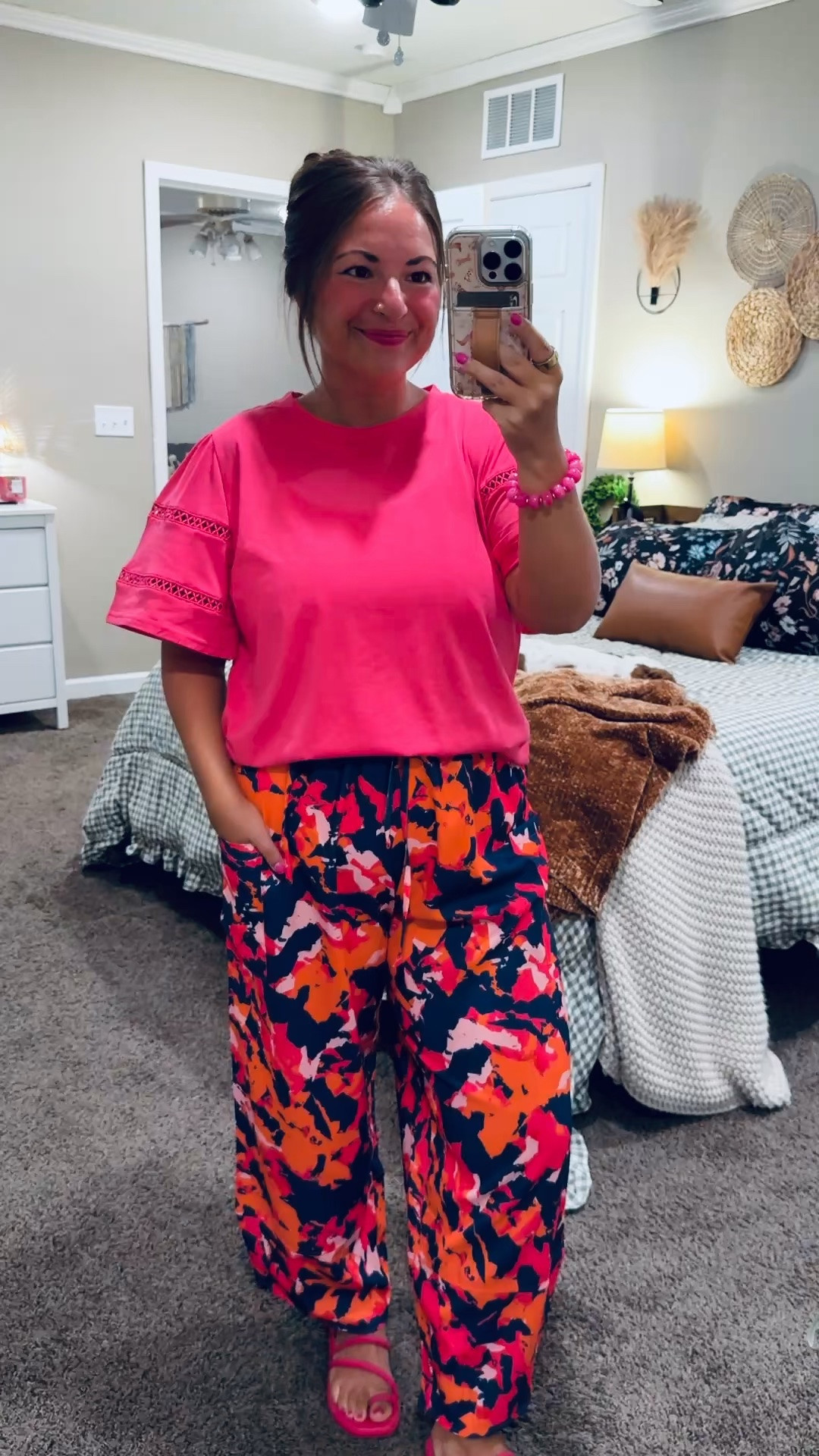 This colorful Amazon outfit is such a fun classroom look! 💕 I love the sleeve details on the top paired with these bright printed pants—and both pieces are so comfy! ✨


sandals: fit oversized // wearing a 4
pants: fit true to size // wearing a large
tee: fits oversized // wearing a large

#LTKootd #LTKMidsize #LTKWorkwear