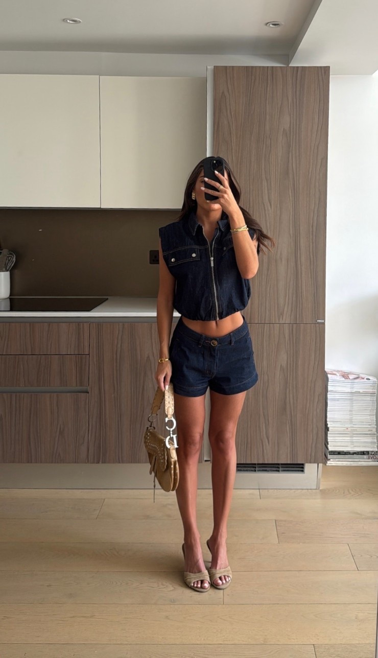 outfit of the day, summer outfit, denim outfit, Zara outfit, denim shorts, double denim, cute outfit

#LTKgrwm #LTKootd #LTKdayinmylife