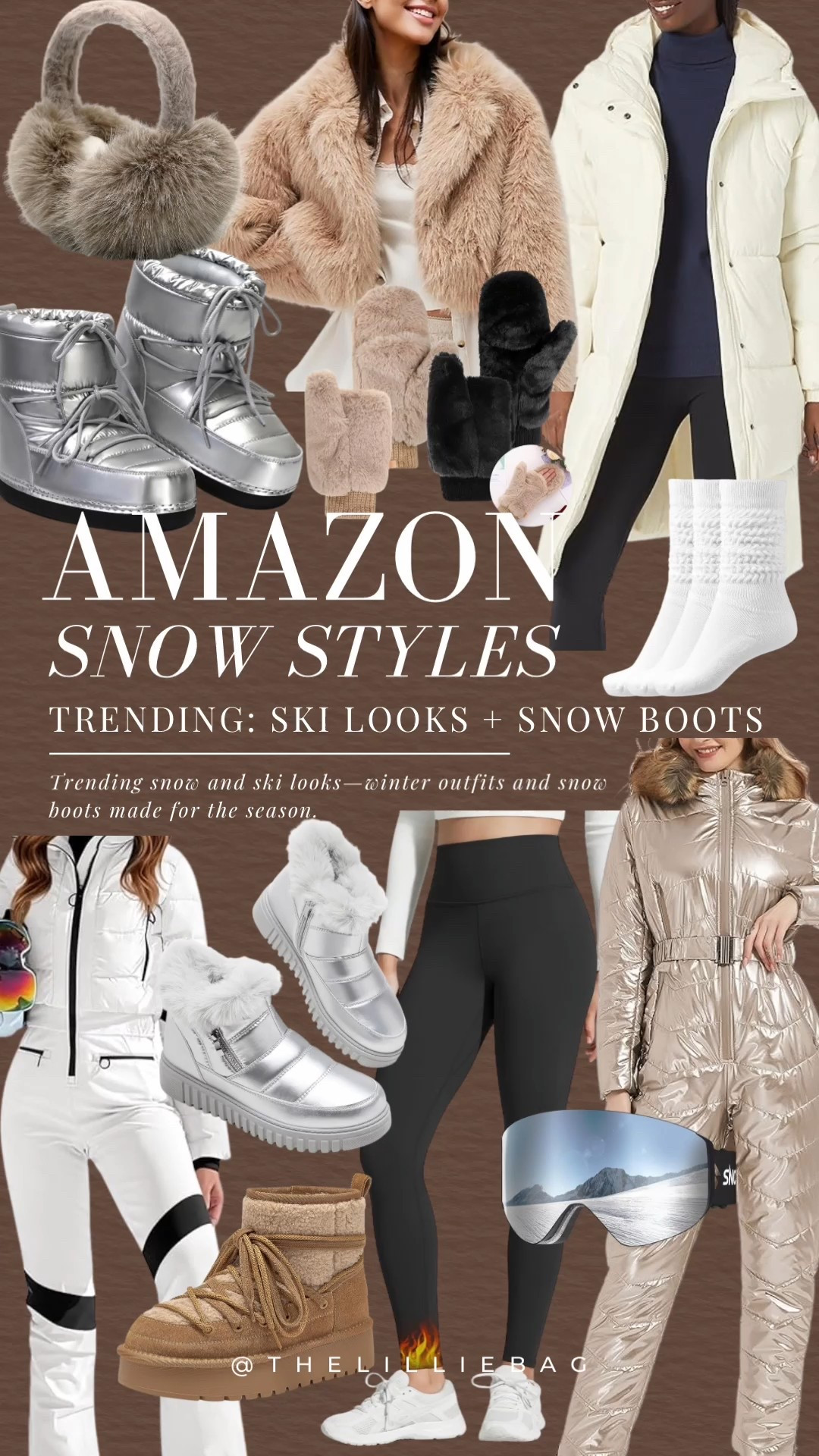 Amazon snow styles! Snow boots and ski styles are trending. 


Winter outfit. Snow boots. Ski. Winter  

#LTKHoliday #LTKSeasonal