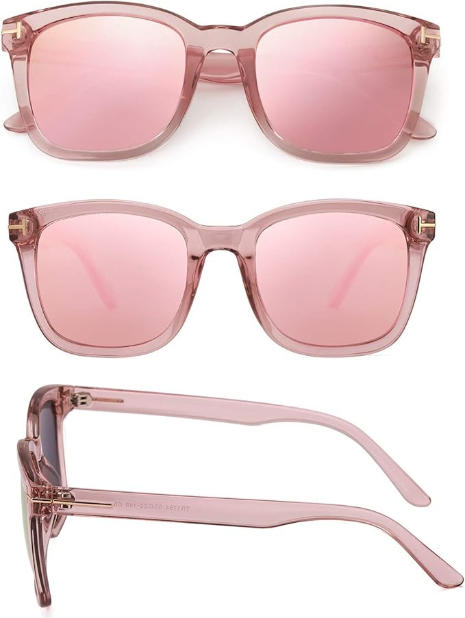 Myiaur Fashion Sunglasses for Women Polarized Driving Anti Glare UV400 Protection Stylish Design | Amazon (US)