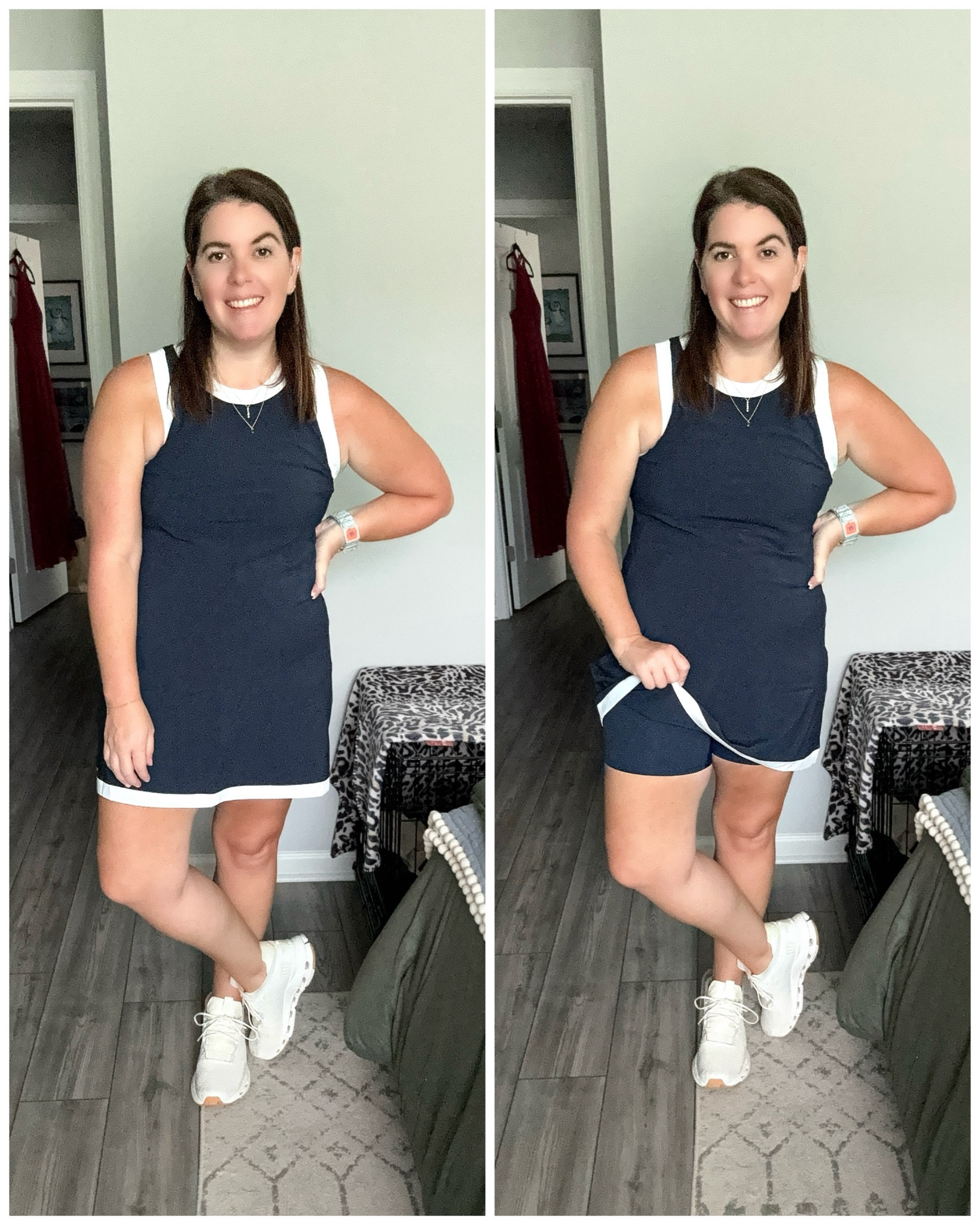 Y’all know I’m obsessed with a navy and white combo and this Abercrombie is perfection! The dress runs TTS, comes in a few color options and is 70! The dress has shorts attached and is perfect for a fun day out for the 4th! 

#LTKStyleTip #LTKMidsize #LTKFindsUnder100