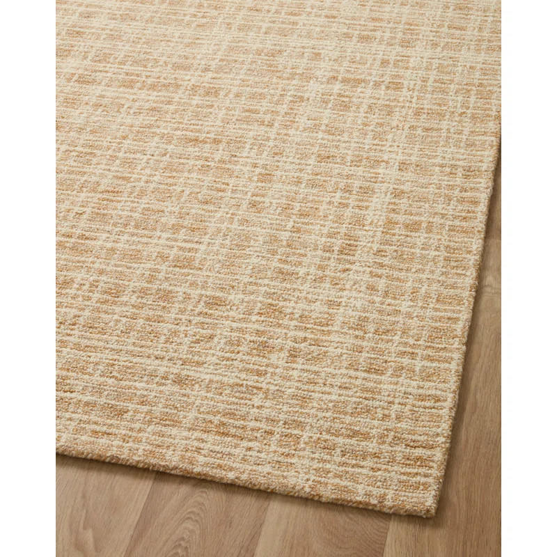 Chris Loves Julia x Loloi Polly Checkered Straw/Ivory Area Rug | Wayfair North America