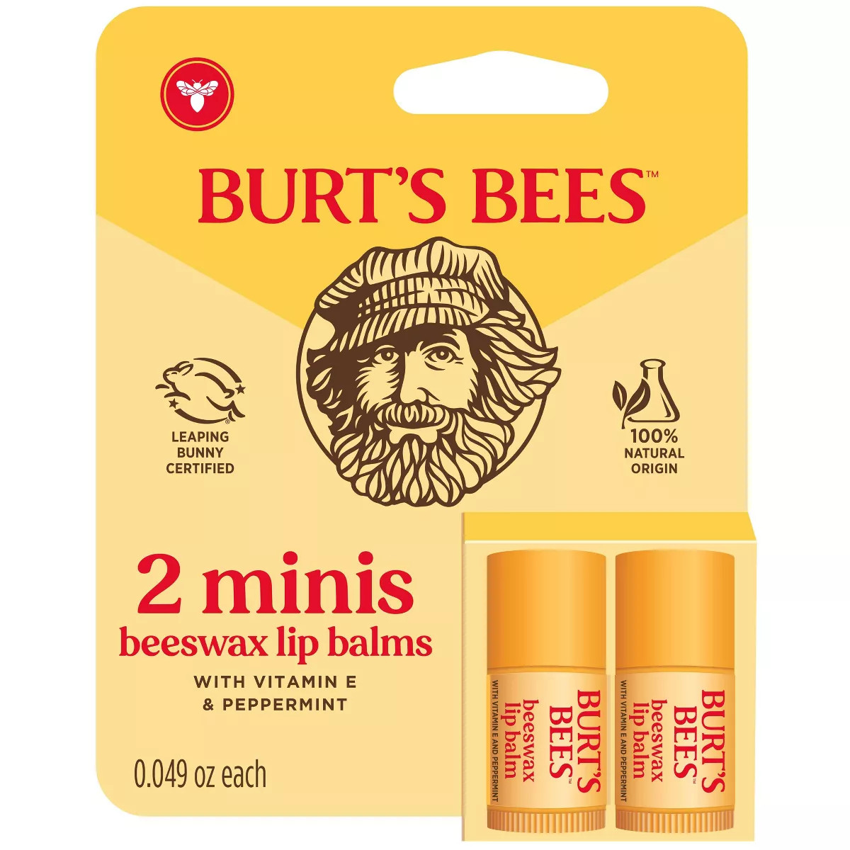 Burt's Bees Beeswax Lip Balm - 0.049oz/2ct | Target
