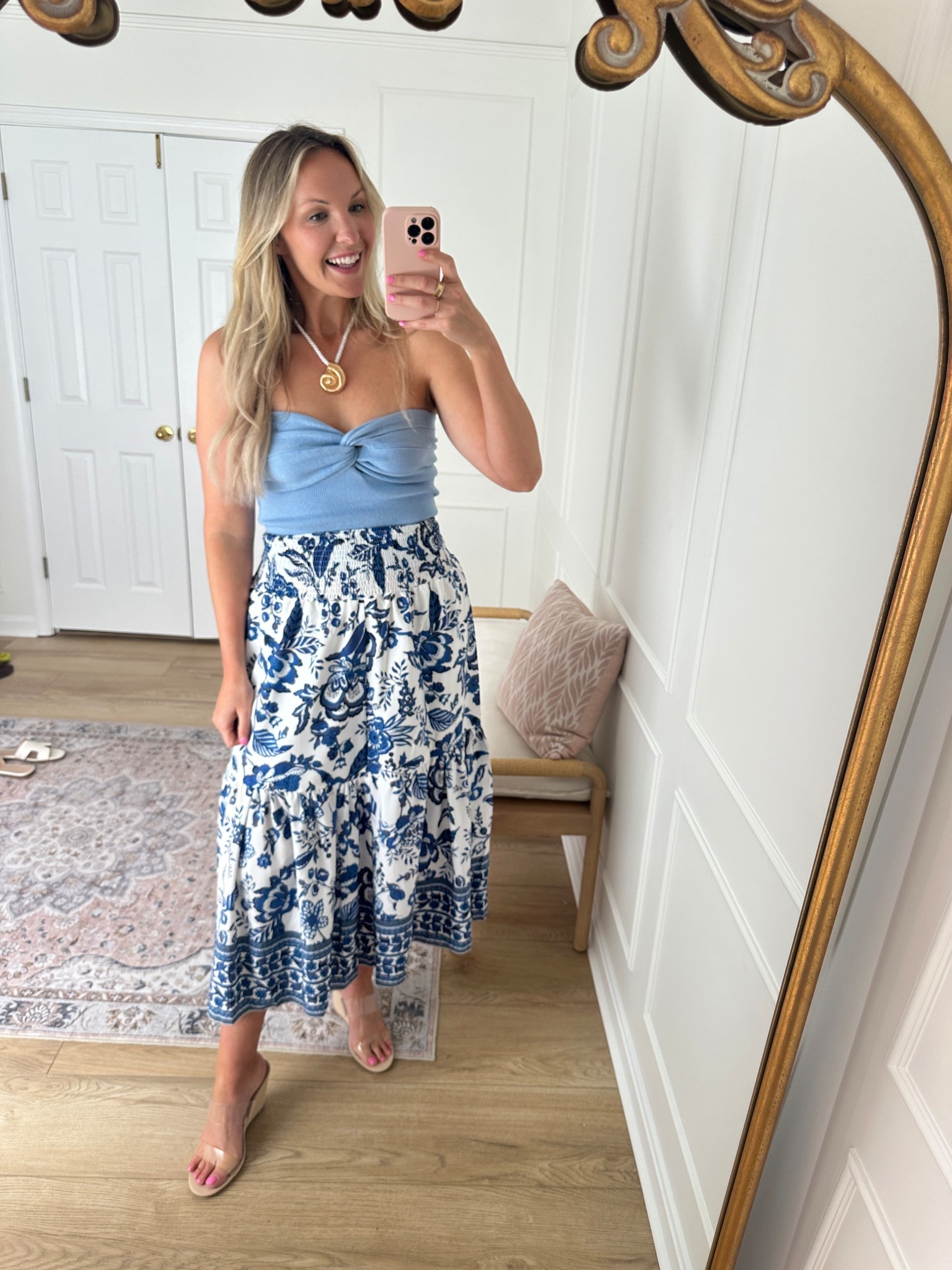 Loving this maxi skirt!! Wearing a large skirt and med top. Vacation outfit - summer outfit 

#LTKSeasonal #LTKMidsize #LTKStyleTip