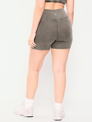 High-Waisted PowerChill Biker Shorts -- 5-inch inseam | Old Navy (US)