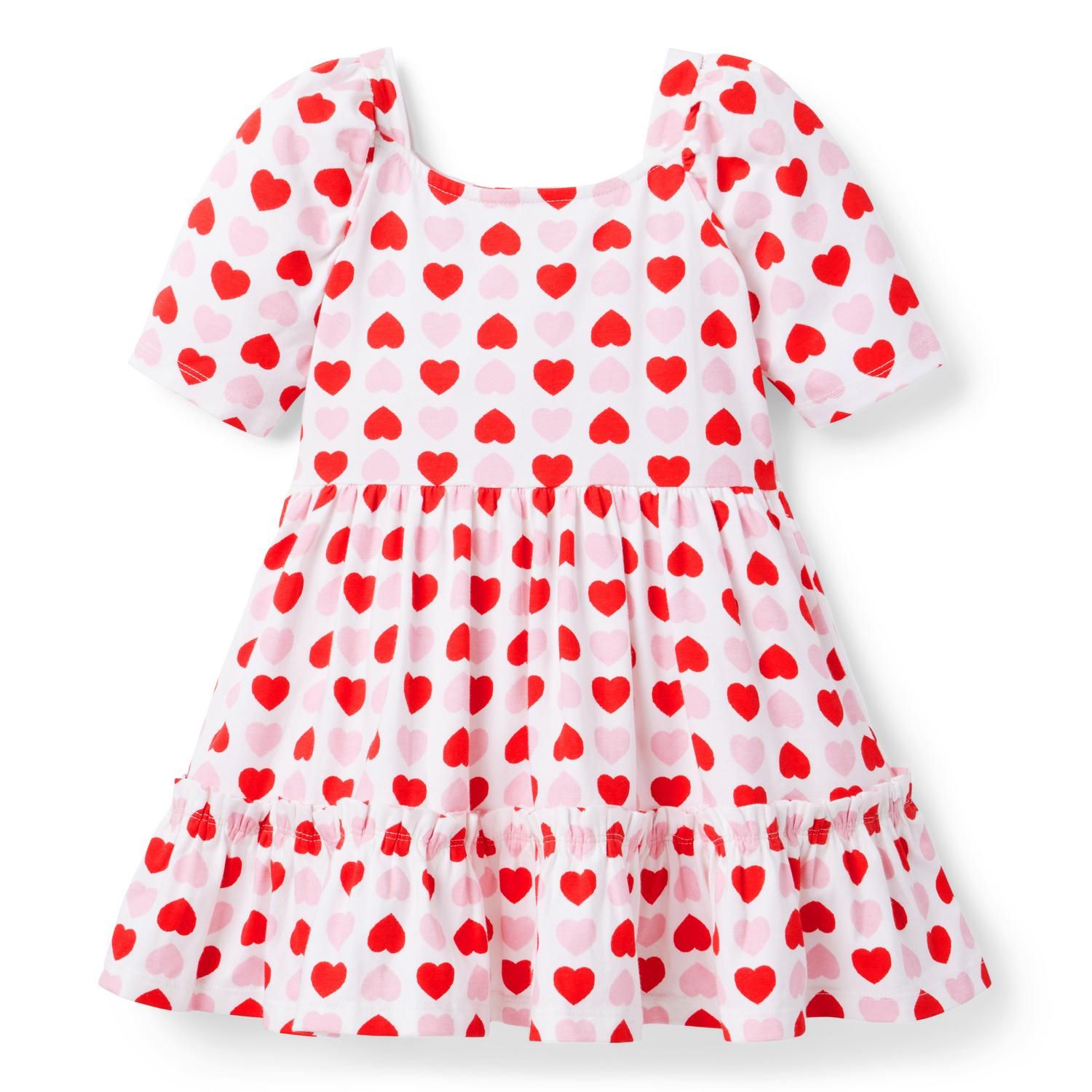Heart Puff Sleeve Dress | Janie and Jack