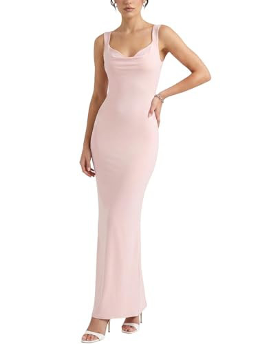 Amazon.com: Rosegalette Womens Floral Print Lace Trim Bodycon Cami Maxi Dress Spaghetti Strap Sex... | Amazon (US)