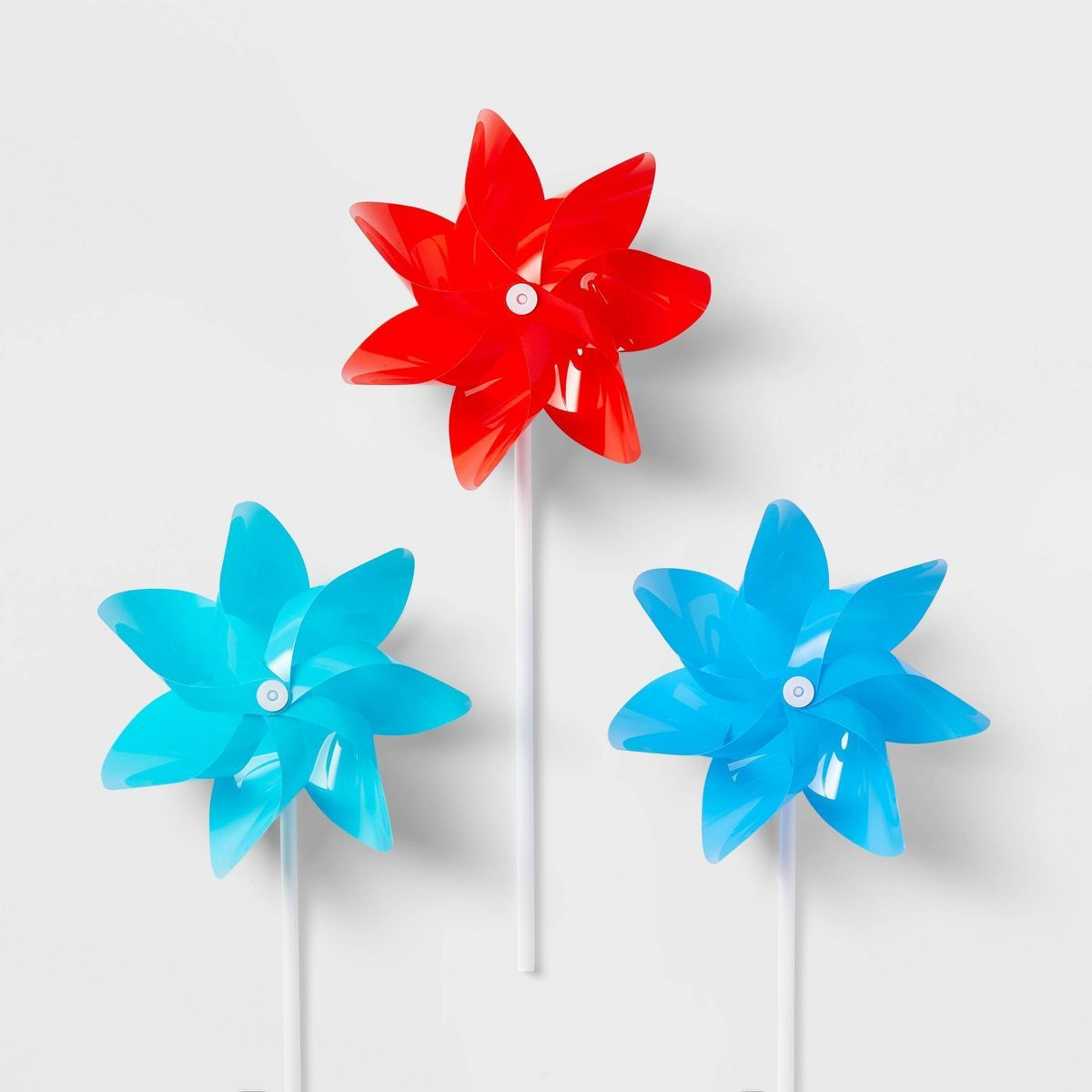 3pk Mini Pinwheels Red White & Light Blue - Sun Squad™ | Target