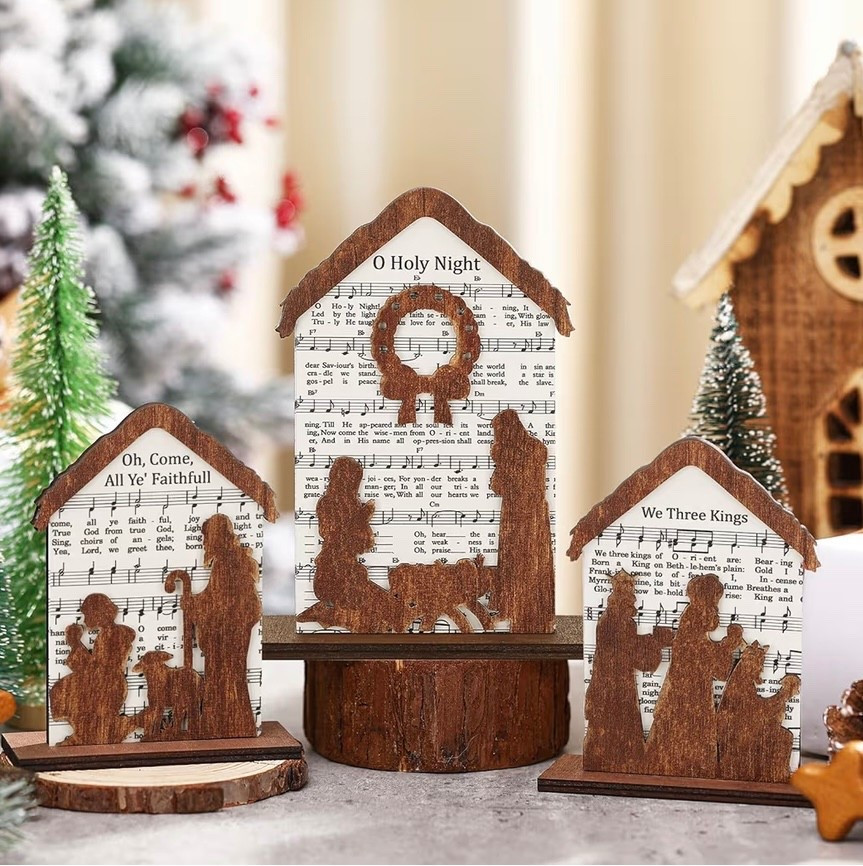 3 piece music lyric Christmas set 🎶✨

#LTKHoliday #LTKHome #LTKSeasonal