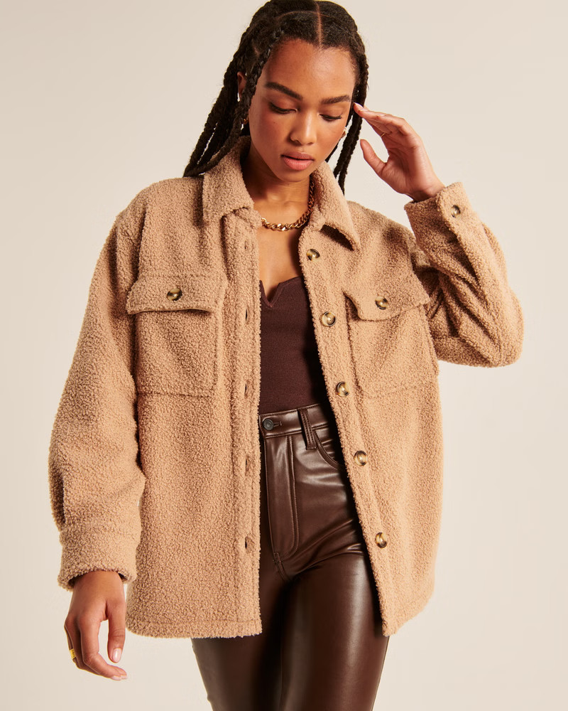 Sherpa Shirt Jacket | Abercrombie & Fitch (US)