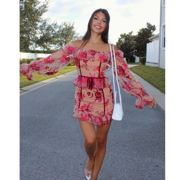 Majorelle Dress Fae Mini in Scarlett Vineyard Pink Floral | Poshmark