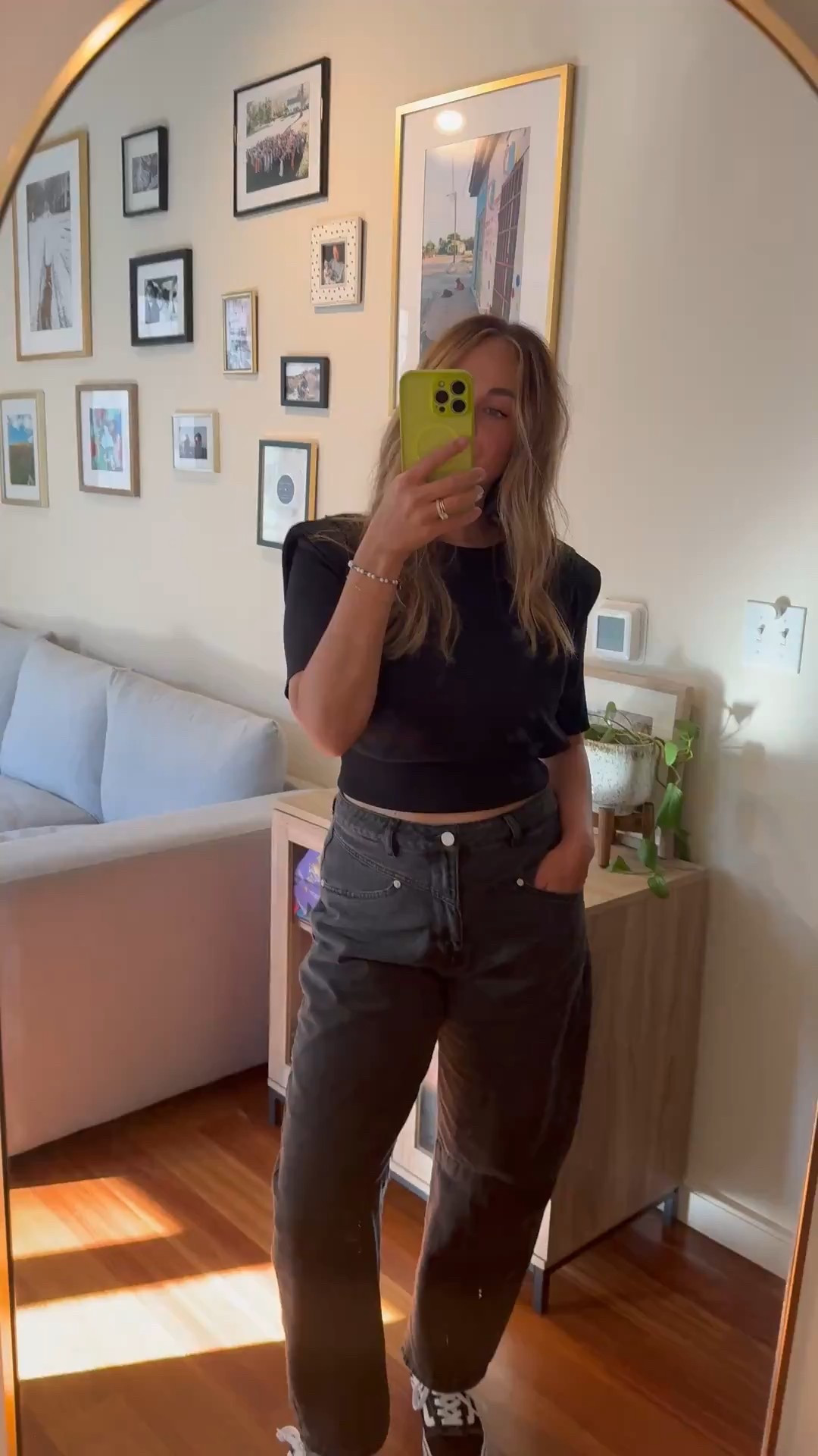 I want to scream from the rooftops how comfy these jeans are. It’s basically like wearing sweatpants. 

Can’t link the Zara top😑 but will add the item number below. Also linked a similar one below! 

Zara top: SHOULDER PAD KNIT TOP
BLACK 0/3920/107/800/03

#LTKSeasonal #LTKFindsUnder100 #LTKStyleTip