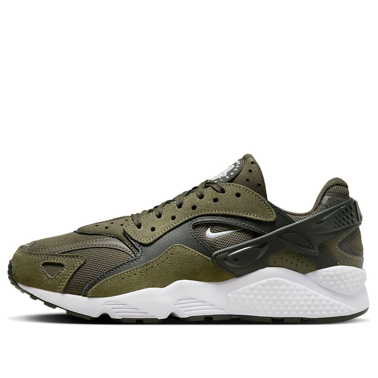 Nike Air Huarache Runner 'Olive Green White' | KICKS CREW