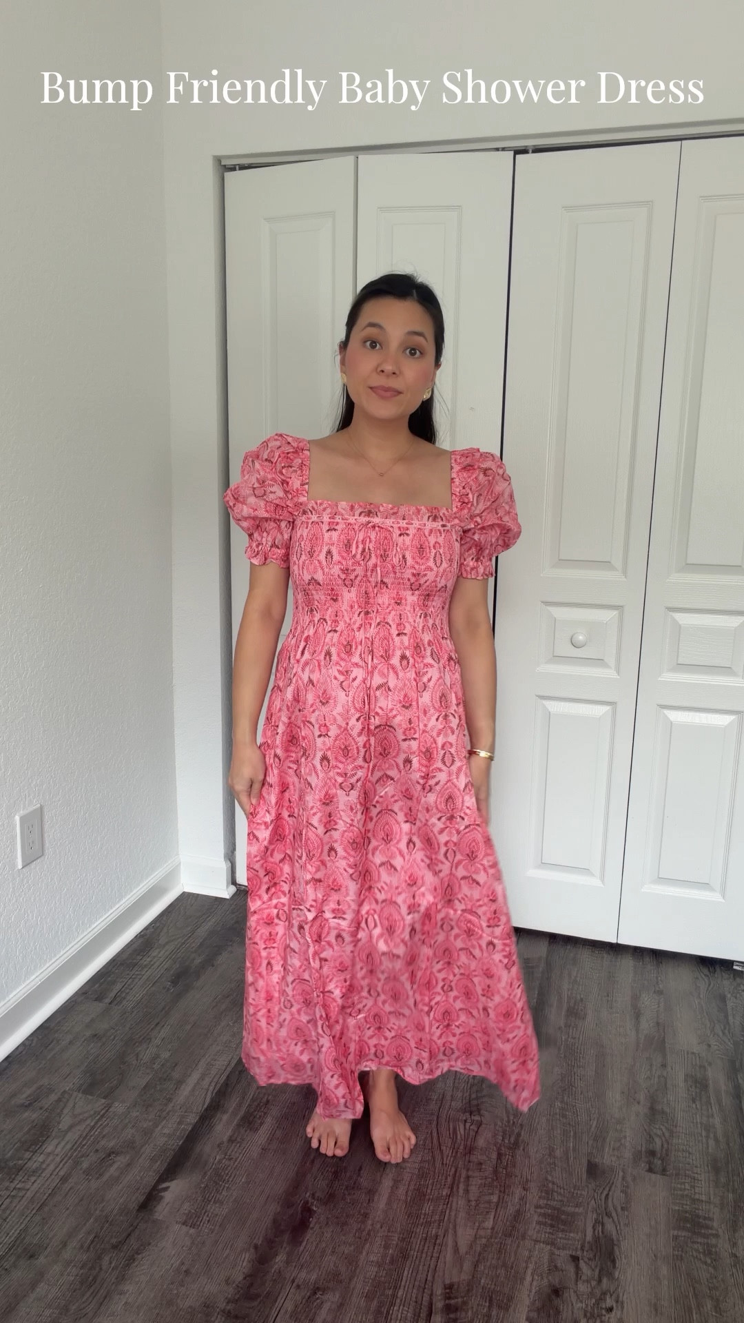 Perfect bump friendly dress for baby shower or any event! 

#LTKmomlife #LTKBaby #LTKBump