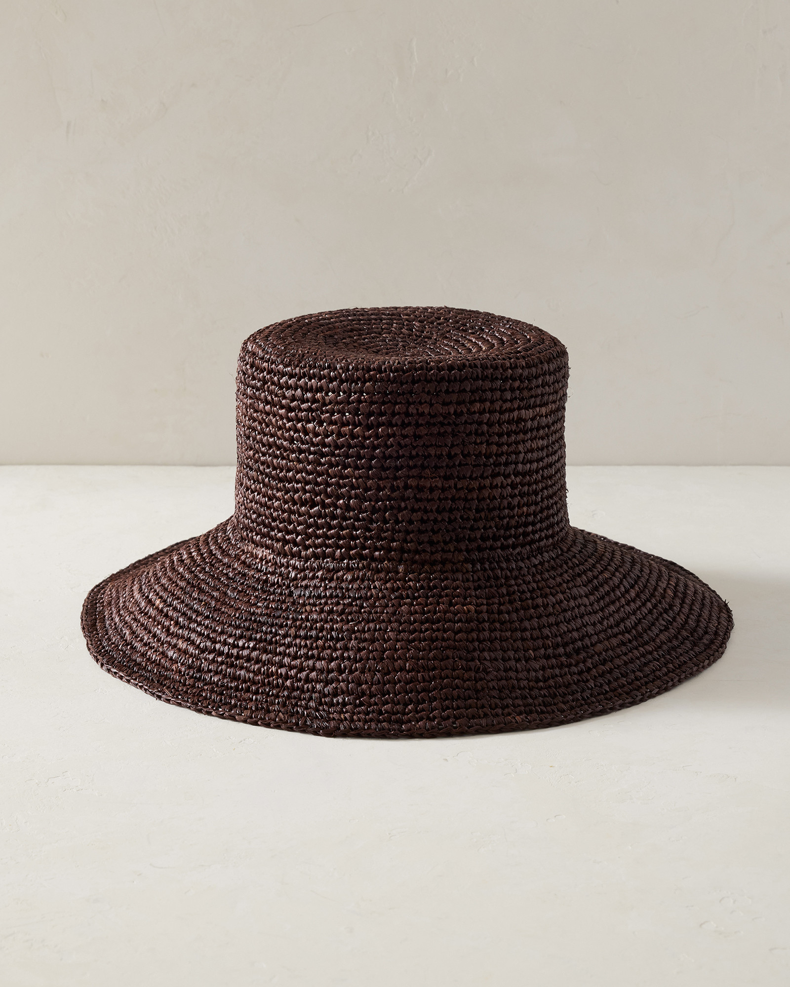 Raffia Bucket Hat | Coffee Bean | 001 | Haven Well Within