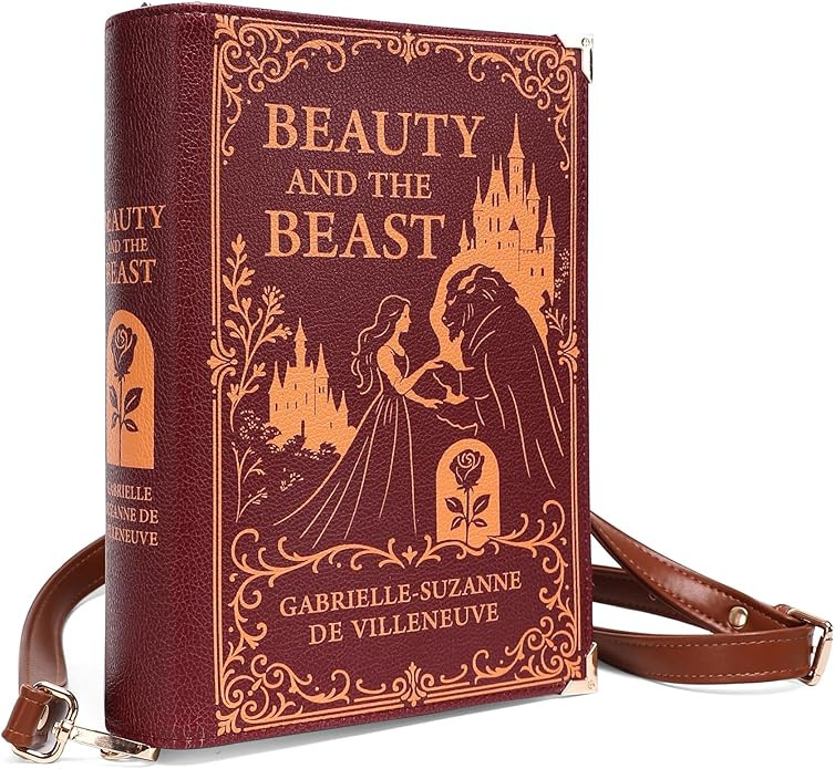 Beauty and the Beast Cross-Body Shoulder Bag – Perfect for Book Lovers - Book Purse Clutch - Bo... | Amazon (US)