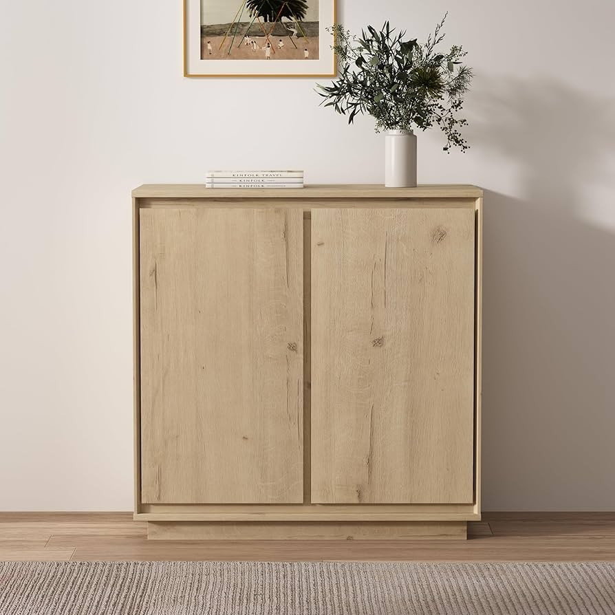 1pcs Sideboard Cabinet Buffet Cabinet with Storage with Adjustable Shelves and Handle-Free Design... | Amazon (US)