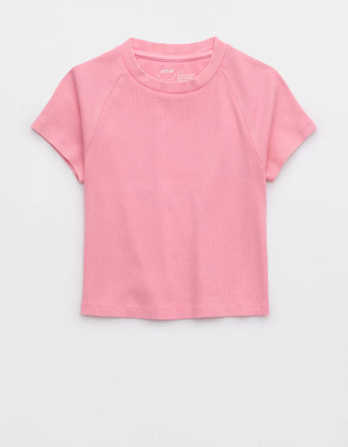 Aerie Cropped Ribbed Baby T-Shirt | Aerie