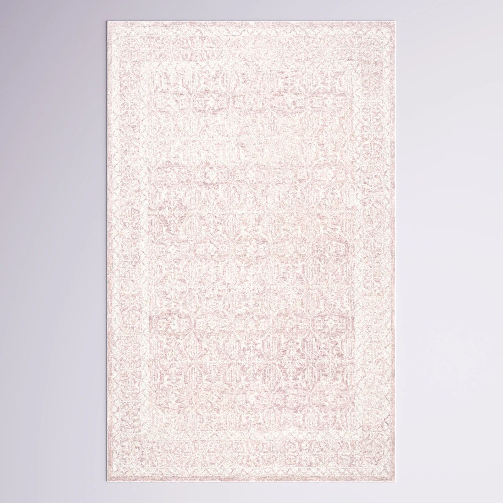 Chason Handmade Wool Pink/Ivory Rug | Wayfair North America