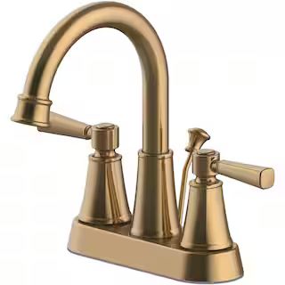 Glacier Bay Melina 4 in. Centerset 2-Handle High-Arc Bathroom Faucet in Matte Gold HD67513W-6C440... | The Home Depot