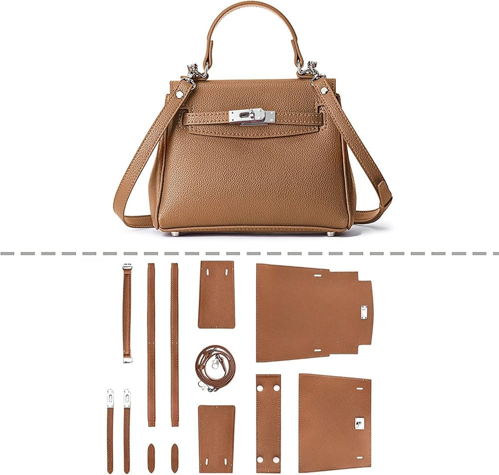 POPSEWING DIY Bag Kit Designer Bag for Women, DIY Leather Bag Kit, DIY Crossbody Shoulder Bag wit... | Amazon (US)