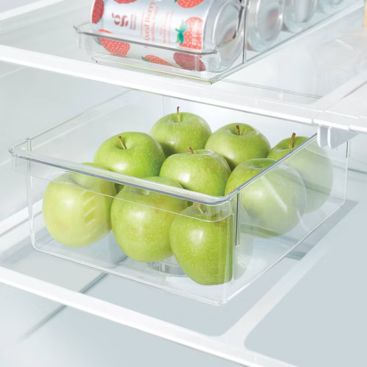9"x 10.5"x 4" Wide Fridge & Pantry Bin Clear - Brightroom™ | Target