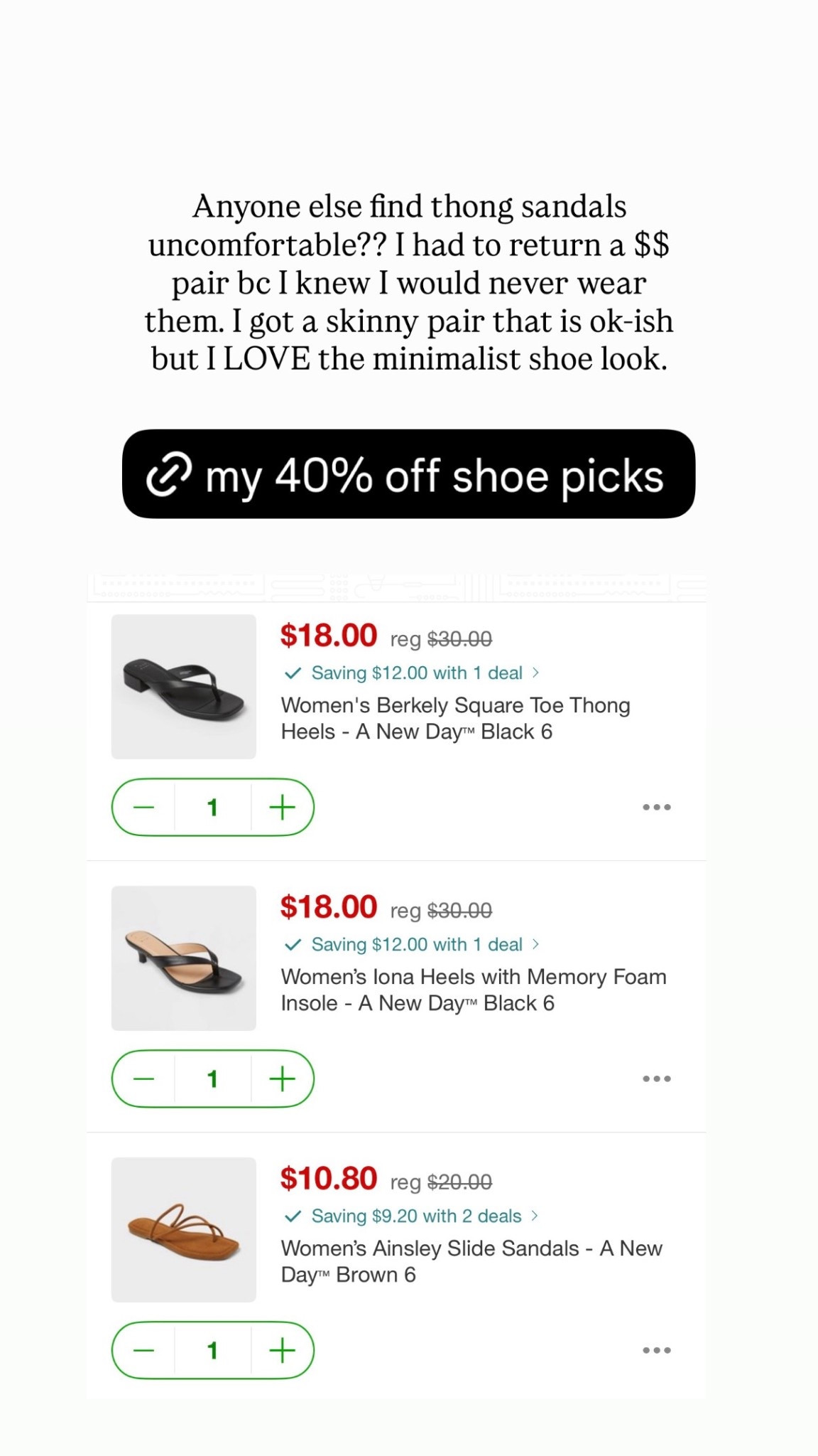 My Target 40% off shoe picks! Ends 3/27

#LTKOver40 #LTKootd