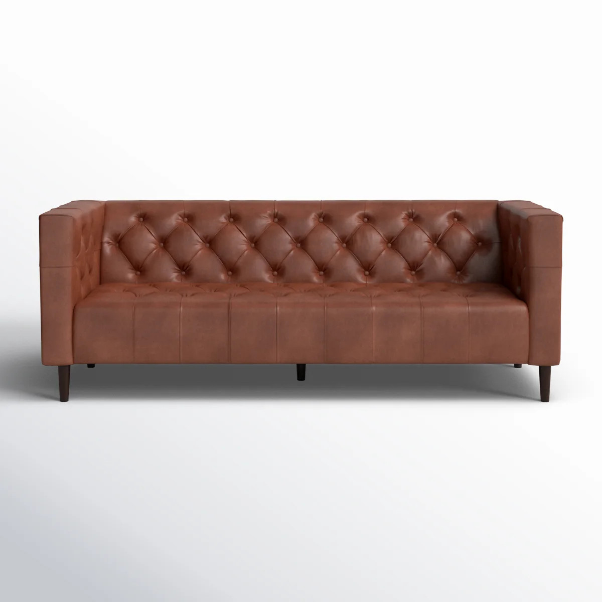 84'' Genuine Leather Chesterfield Sofa | Wayfair North America