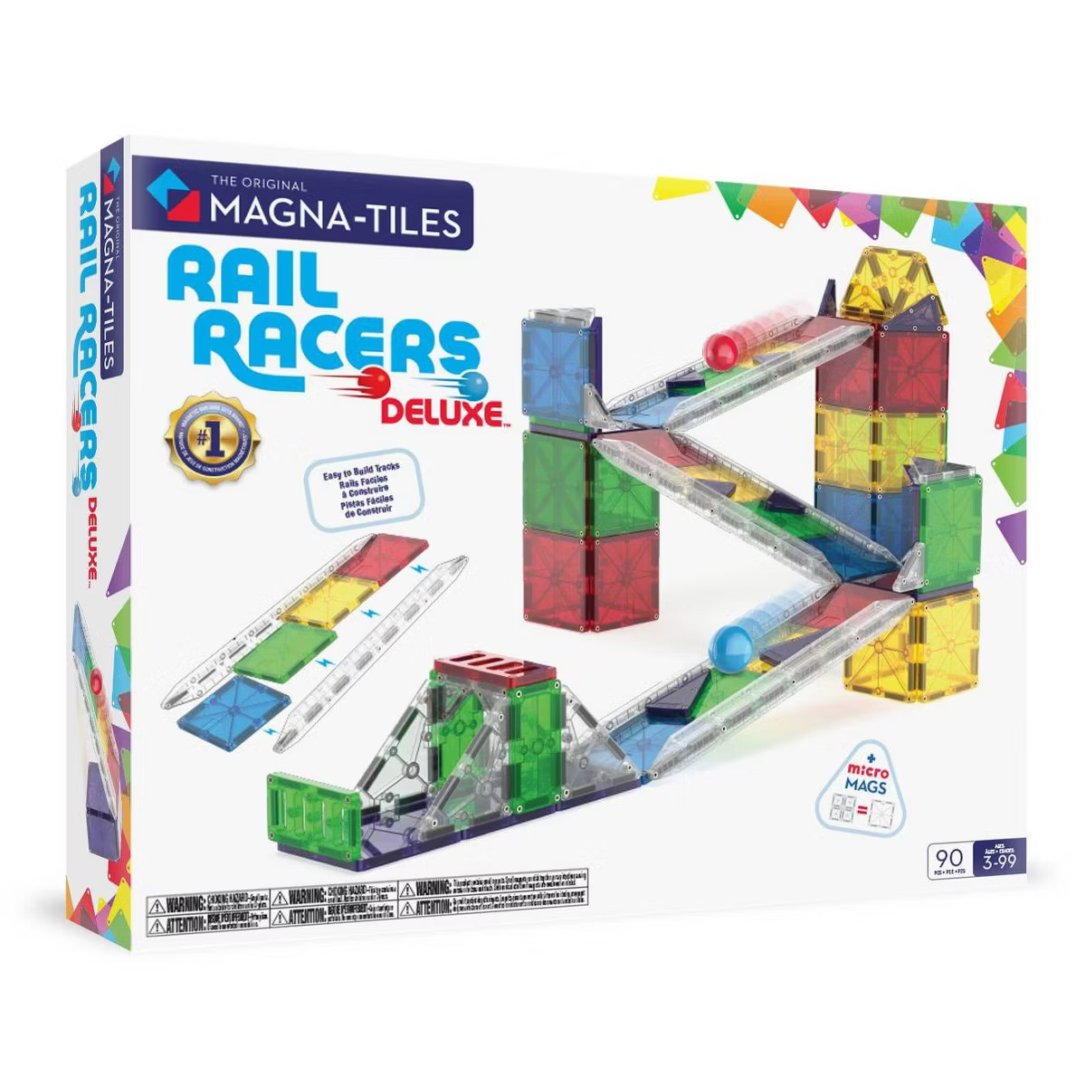 MAGNA-TILES Rail Racers Magnetic Building Set | Target