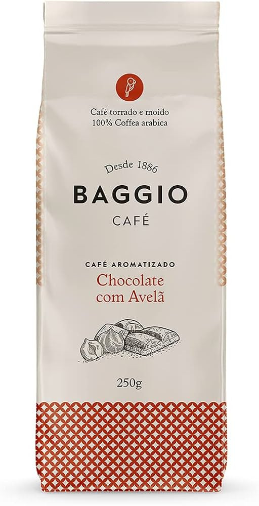 Baggio Café Café Torrado E Moído Aroma De Chocolate Com Avelã 250G | Amazon (BR)