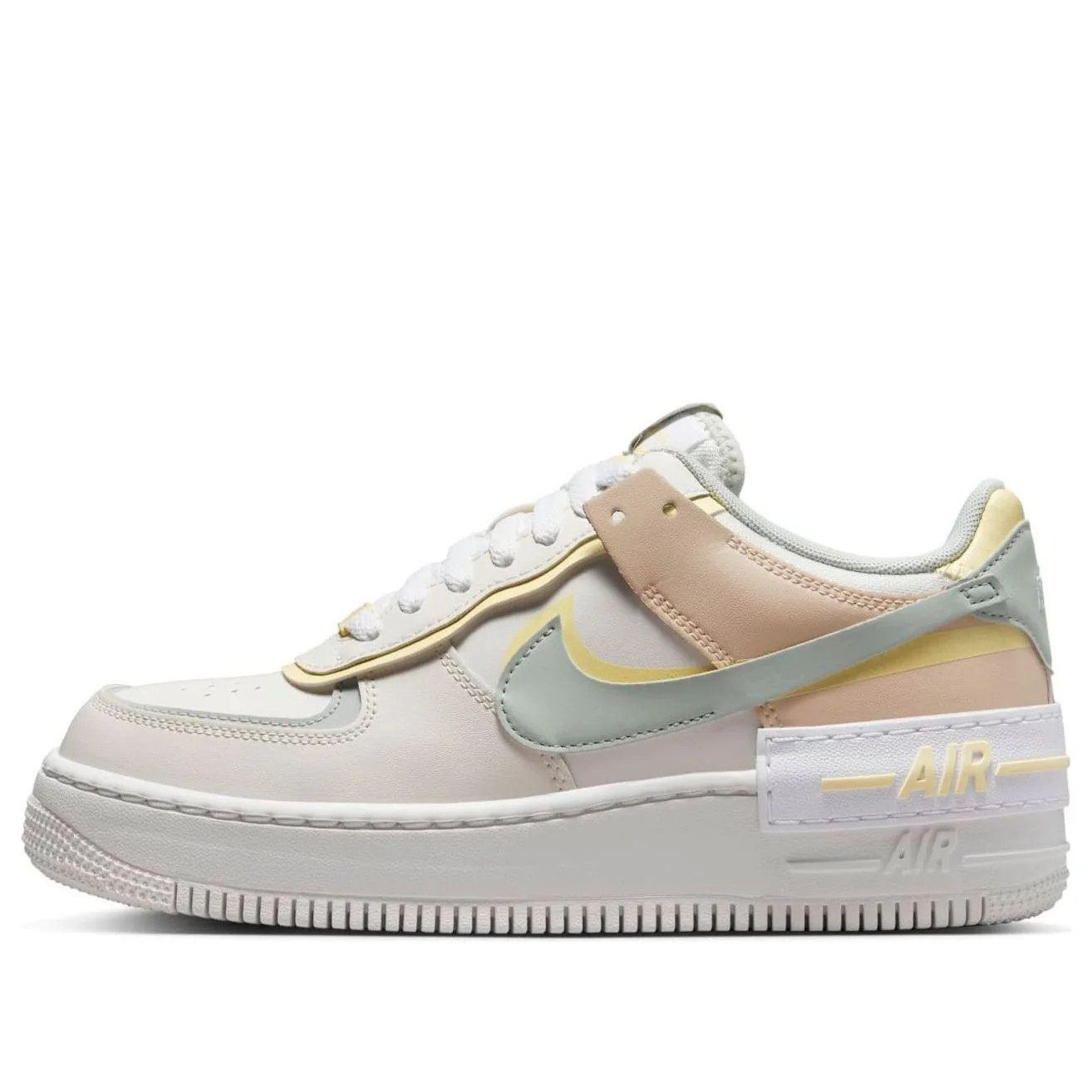 (WMNS) Nike Air Force 1 Shadow 'Pearl White Citron Tint' DR7883-101 | KICKS CREW