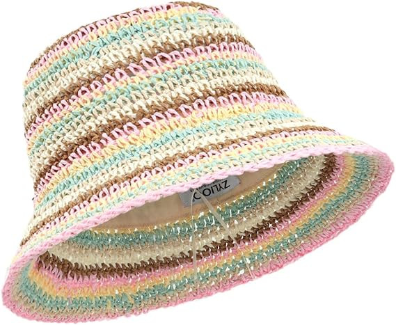 Zylioo XXL Straw Bucket Hats,Large Summer Travel Hats,S M Shapeable Wide Brim UPF 50 Beach Sun Ha... | Amazon (US)
