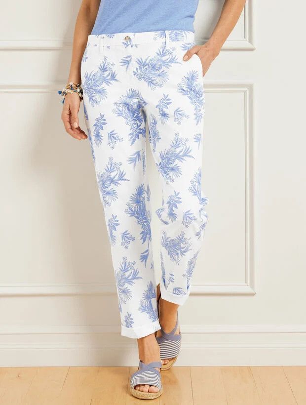 Relaxed Chino - Ditsy Palm | Talbots