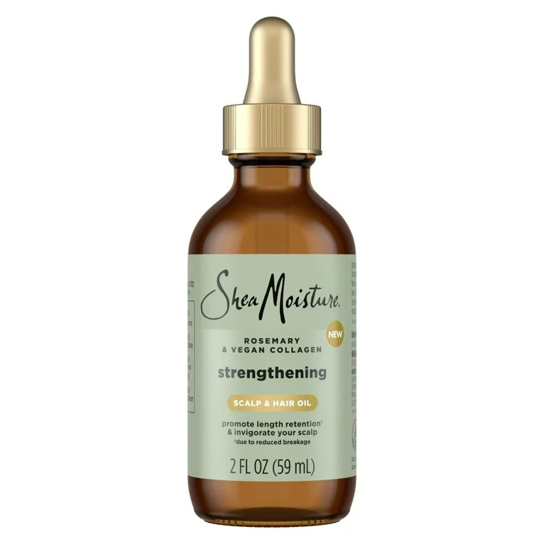 SheaMoisture Strengthening Scalp Oil & Hair Oil Rosemary & Vegan Collagen, 2 oz | Walmart (US)