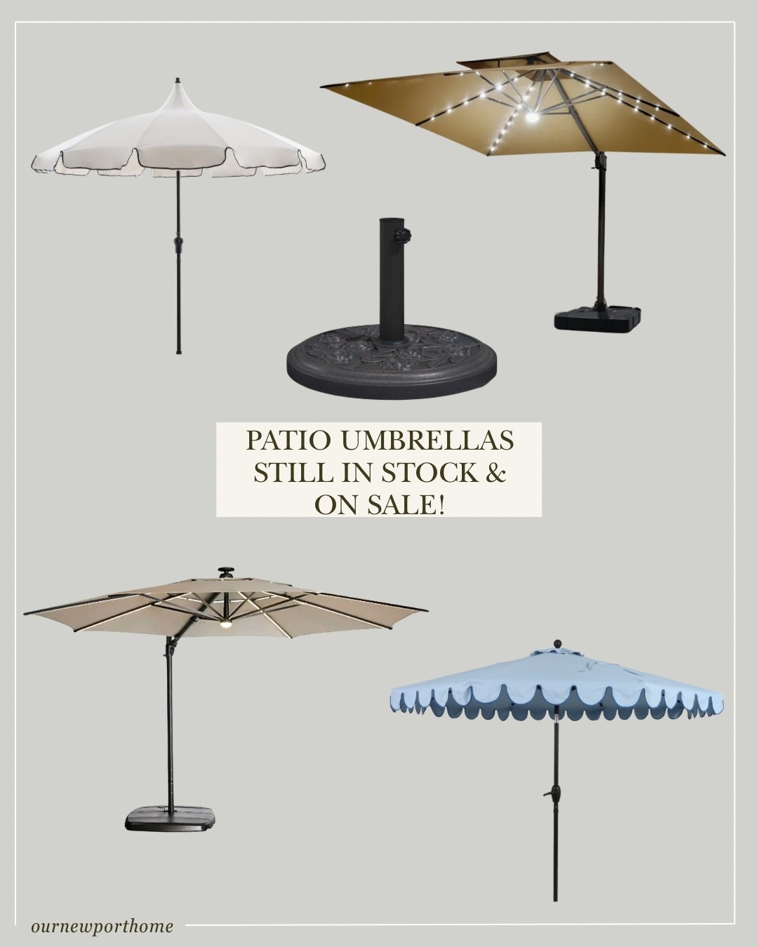 A patio umbrella is the unsung hero of a finished patio - and the post-holiday markdowns are still hitting 🤍 It will instantly makes the space feel done. Linking the exact one we have, plus different styles including cute market umbrellas and an umbrella base.



Keywords: cantilever patio umbrella, outdoor umbrella clearance, large patio umbrella, neutral patio umbrella, umbrella with base, patio umbrella sale, backyard shade, offset umbrella, patio umbrella under 200, family patio shade

#LTKHome #LTKSaleAlert