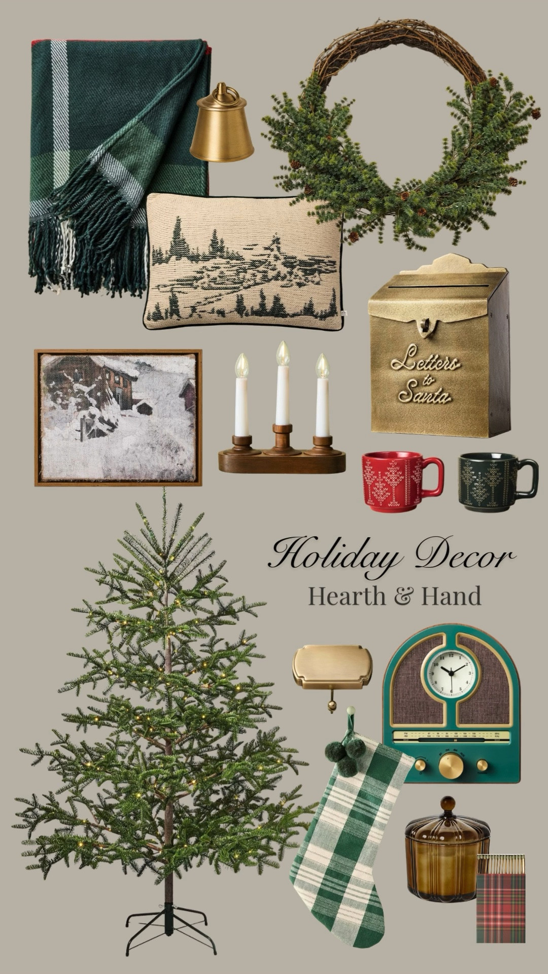 These holiday decor items are selling out fast -  grab your favorites while you can! Stockings, artwork, dinnerware, coffee mug, cedar, pine, wreath,Christmas present, garland, bells, christmas tree, holiday gift, gift list #LTKStyleTip

#LTKHome #LTKSeasonal #LTKHoliday