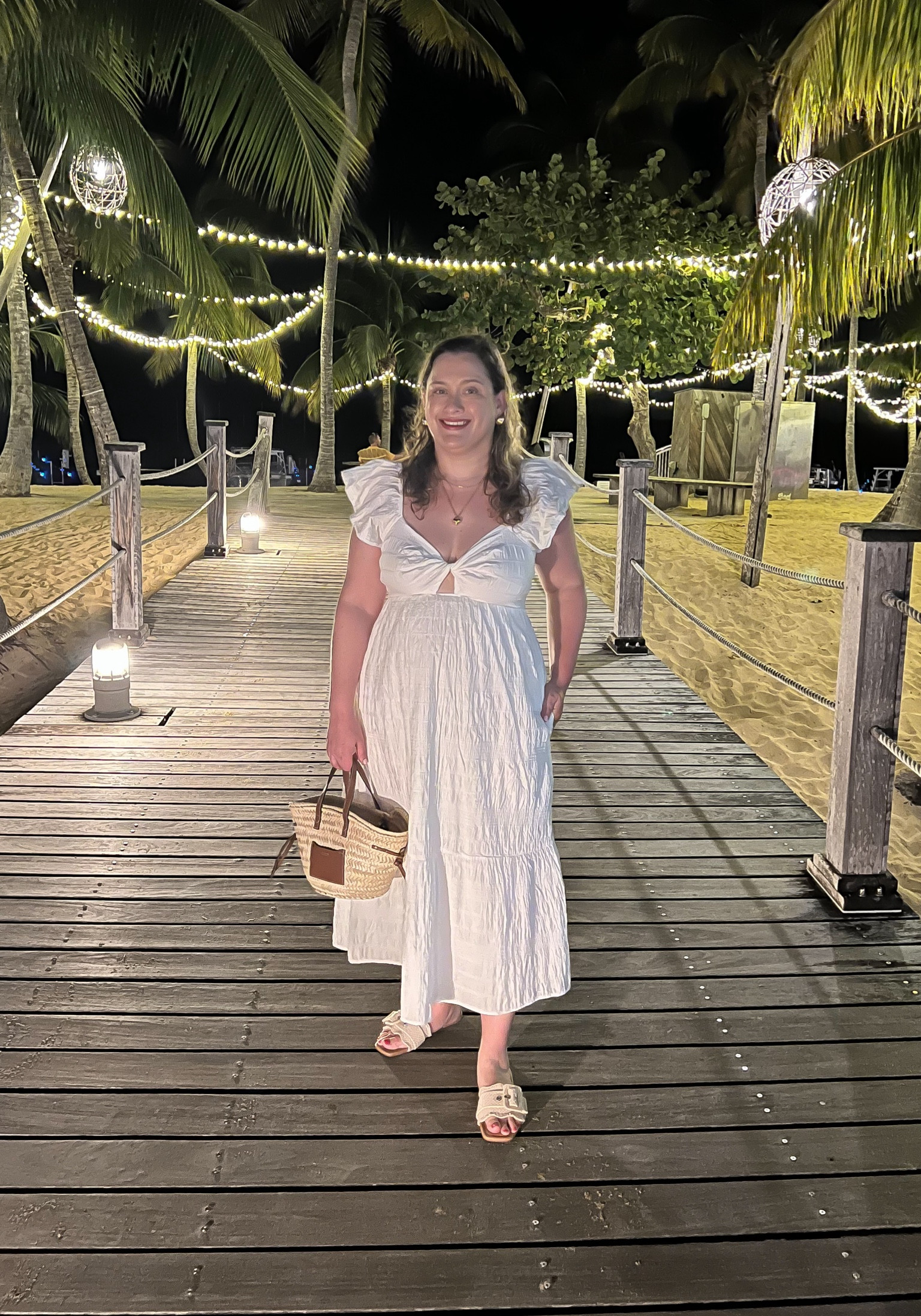 White midi dress, vacation outfit ideas 

#LTKmidsize #LTKfindsunder50 #LTKSeasonal