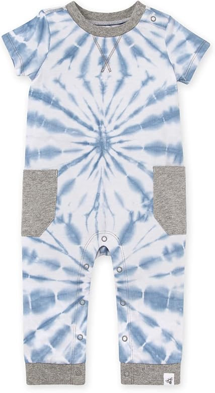 Burt's Bees Baby Baby Boy's Romper Jumpsuit, 100% Organic Cotton One-Piece Coverall | Amazon (US)