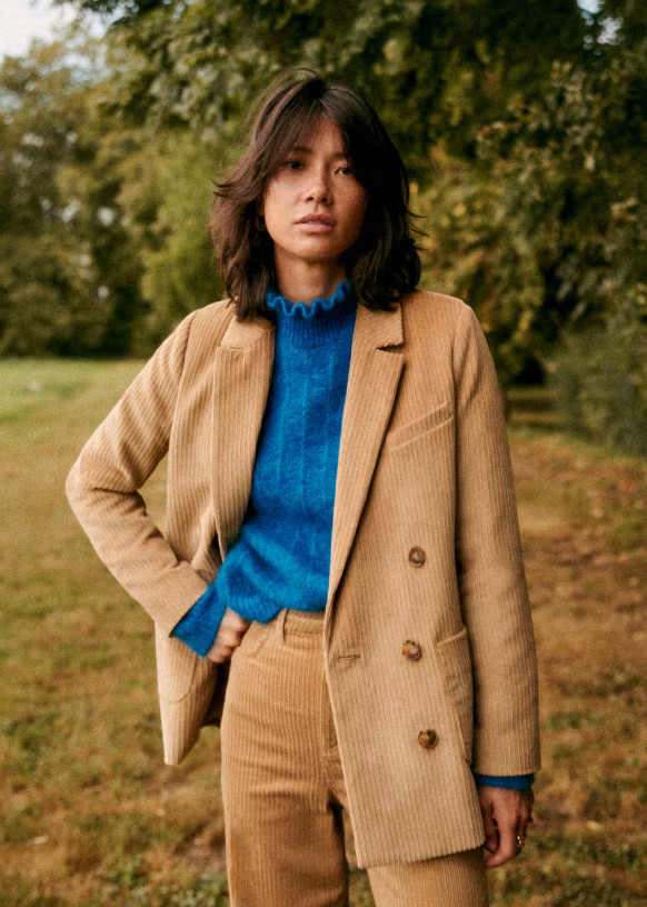 Michele Jacket - Dark Beige - Sézane | Sezane Paris