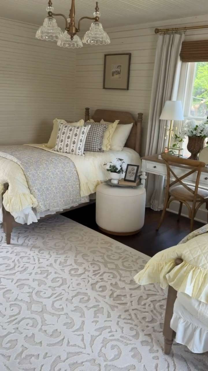 It's happening!! Our viral OG Lady Bird rug has been restocked! This is one of our original original rugs, and we gotta say... it looks gorg with our new bedding  collection!  

 #LTKSeasonal #LTKHome