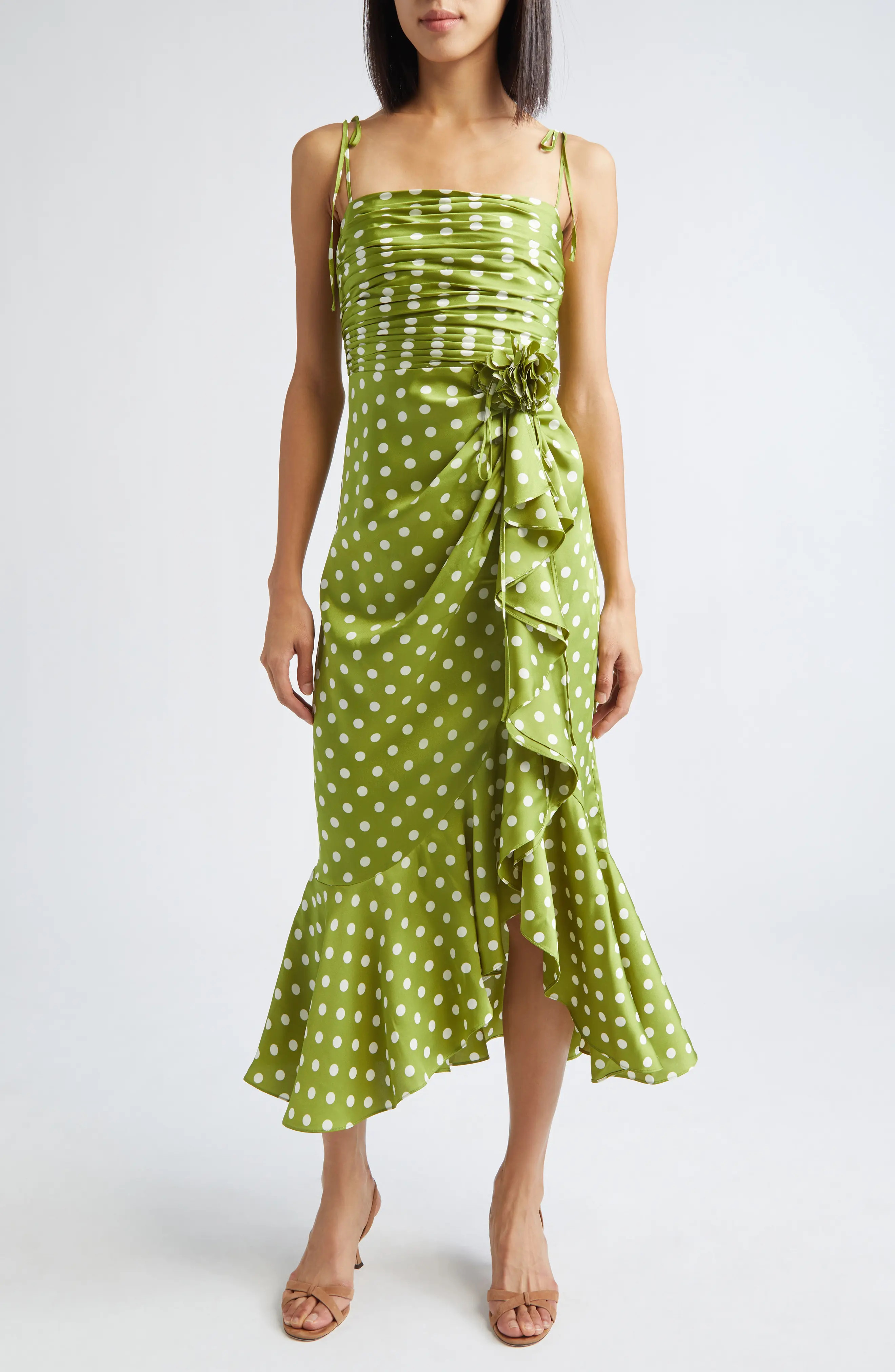 Camille Polka Dot Midi Dress (Women) | Nordstrom | Nordstrom