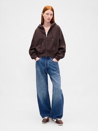 VintageSoft Full-Zip Wedge Hoodie | Gap (US)