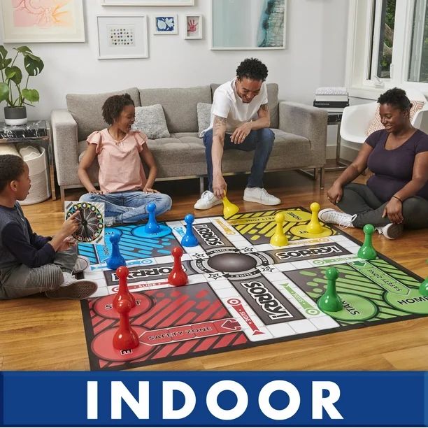 Sorry Board Game, Giant Edition Family Indoor Outdoor, For Kids 6 & Up - Walmart.com | Walmart (US)