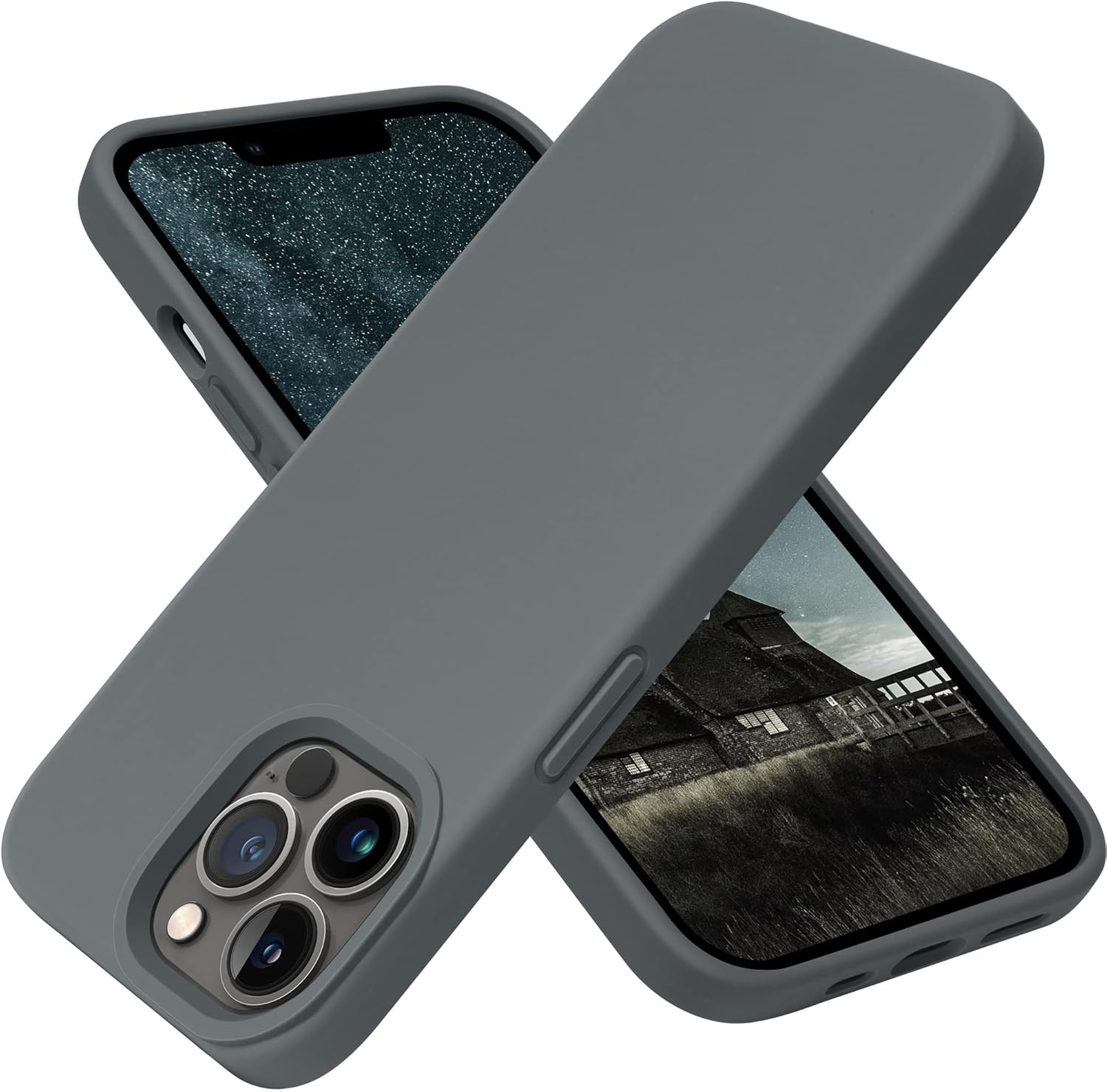 OTOFLY Compatible with iPhone 13 Pro Case,Liquid Silicone Slim Protective Shockproof Phone Case C... | Amazon (US)