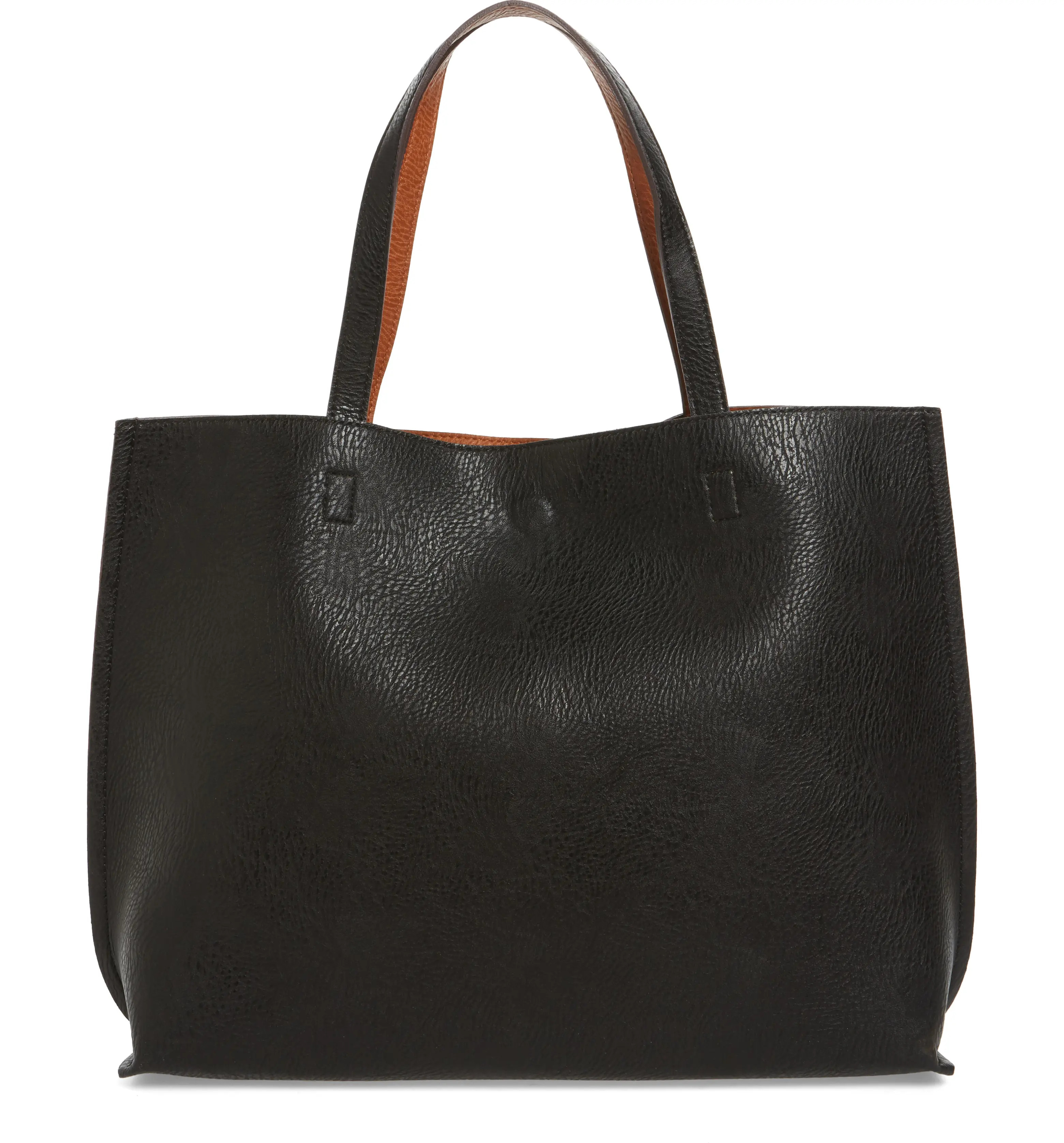 Reversible Faux Leather Tote & Wristlet | Nordstrom