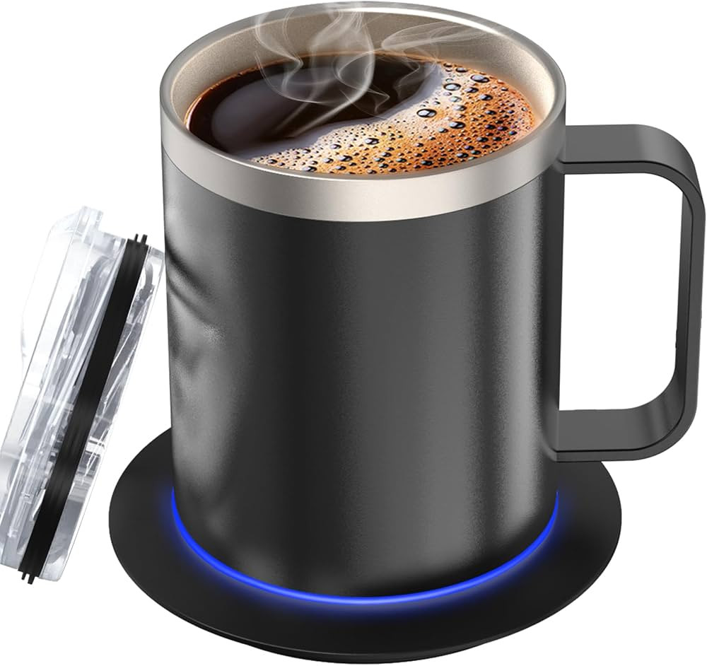 Coffee Cup Warmer & Mug Set,Electric Heated Coffee Mug with 10Hrs Auto Shut Off,USB Powered Smart... | Amazon (CA)