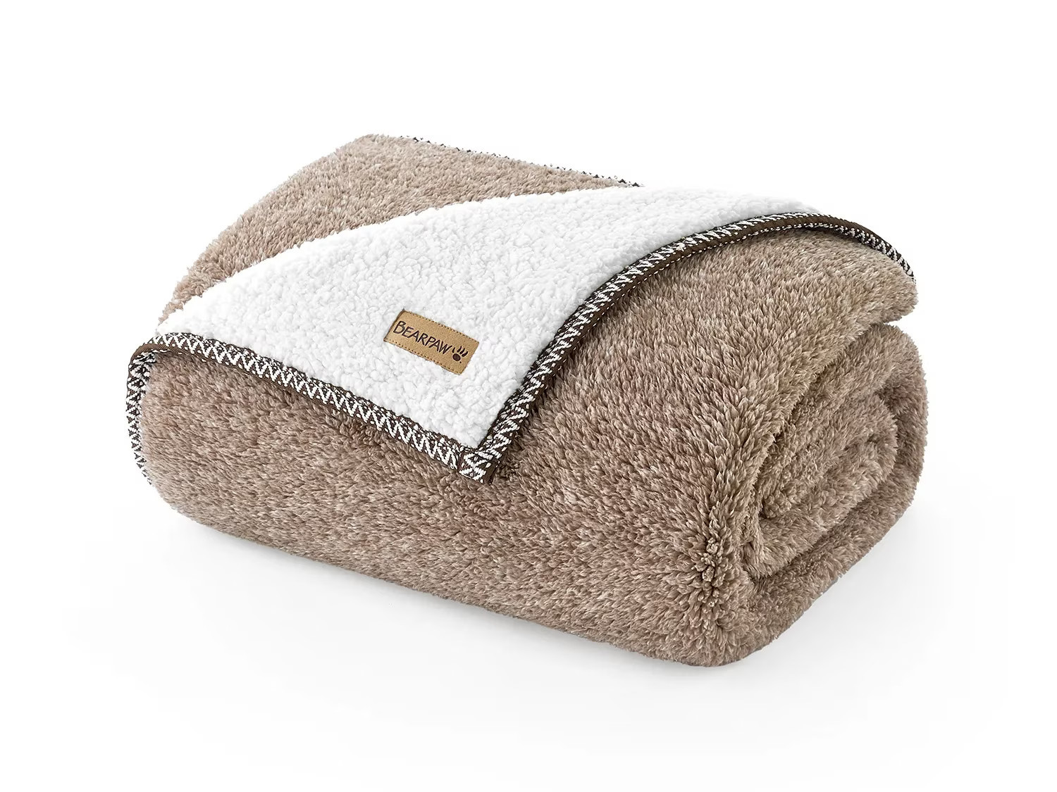 Bearpaw Reverton Throw Blanket | Women's | Taupe | Size One Size | Small Accessories | DSW