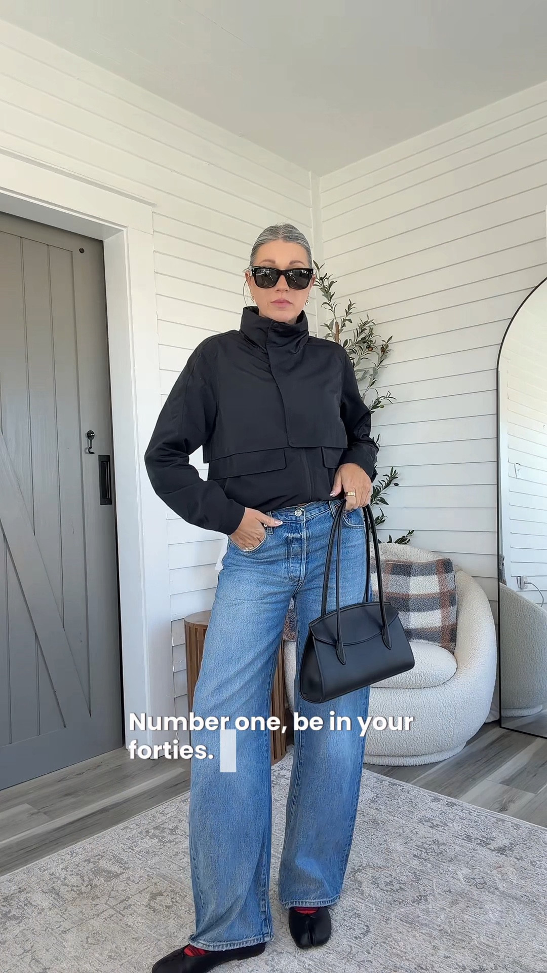 Size down one in jeans! 6 in jacket tts!

#LTKootd #LTKOver40 #LTKgrwm