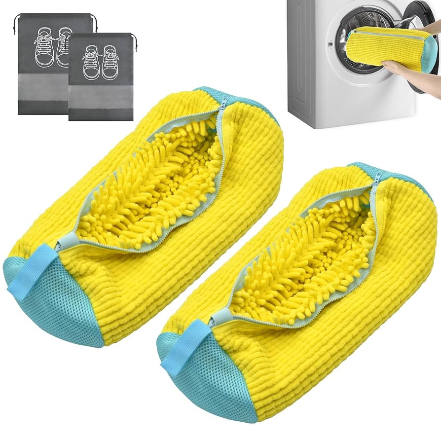 Shoe Washing Machine Bag,Laundry Shoe Bag Dense Fluffy Fibers can be 360° Wrap-Around Cleaning,R... | Amazon (US)